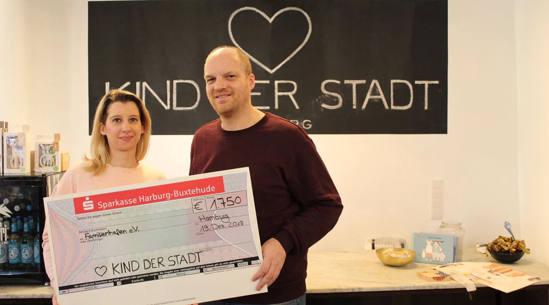 Spendenaktion 2018 bei KIND DER STADT