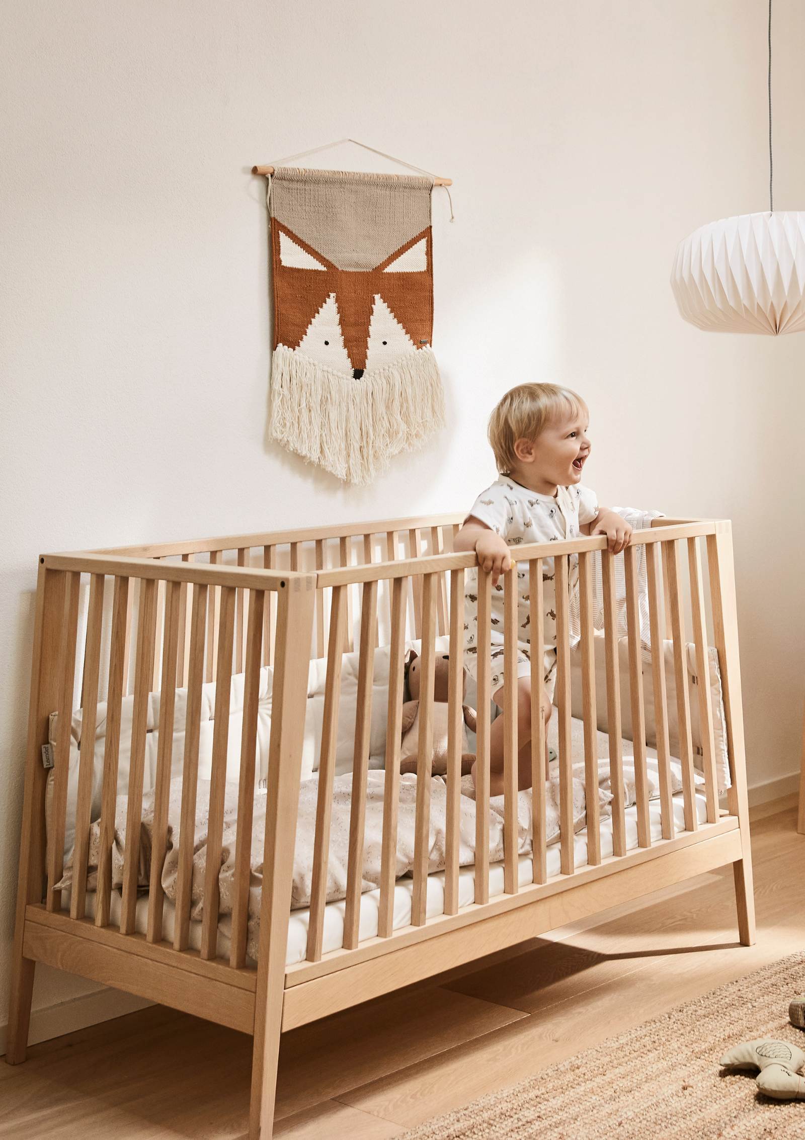 Leander Babybett 'Linea' Eiche 120 x 60 cm