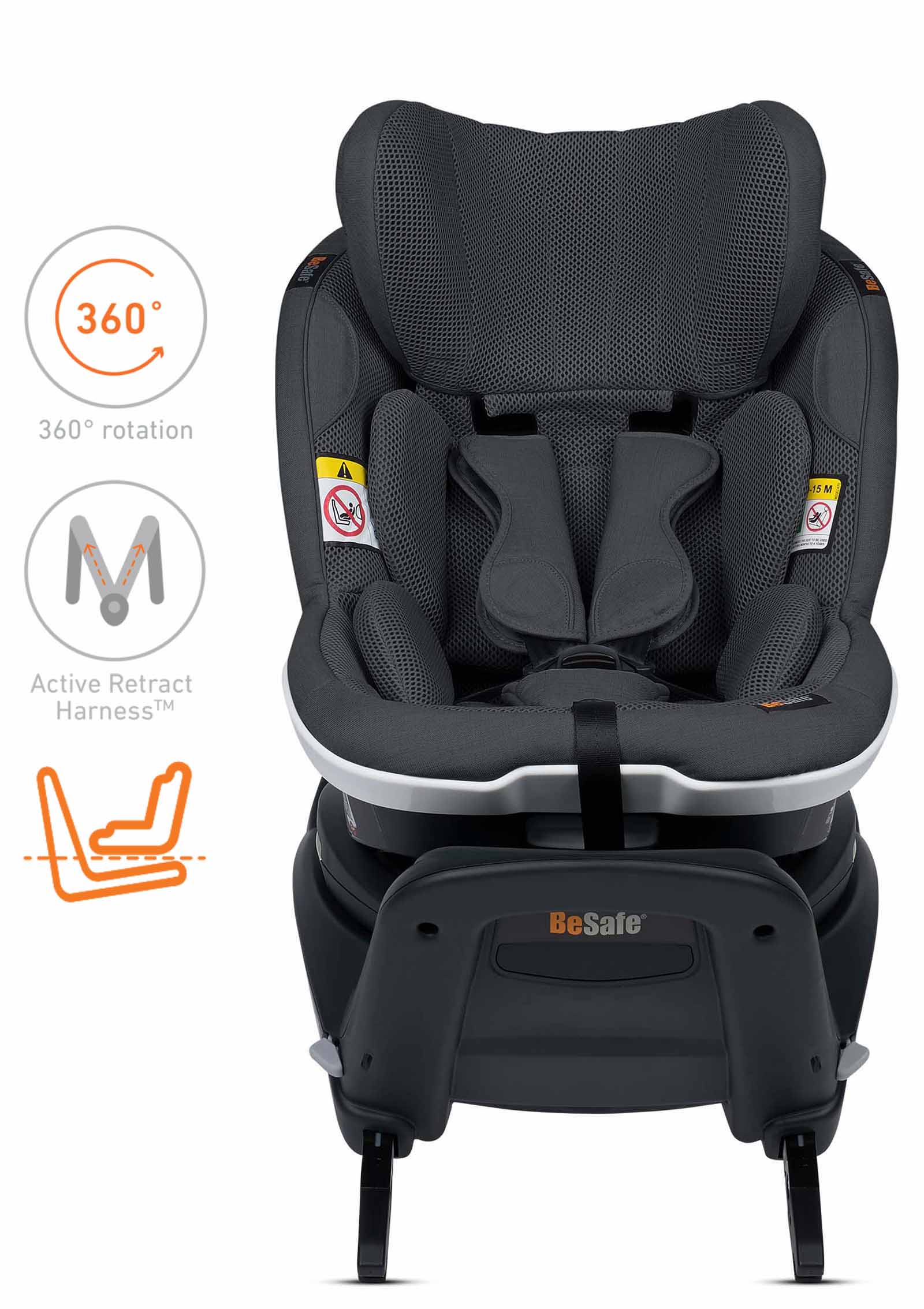 iZi Turn i-Size Anthracite Mesh