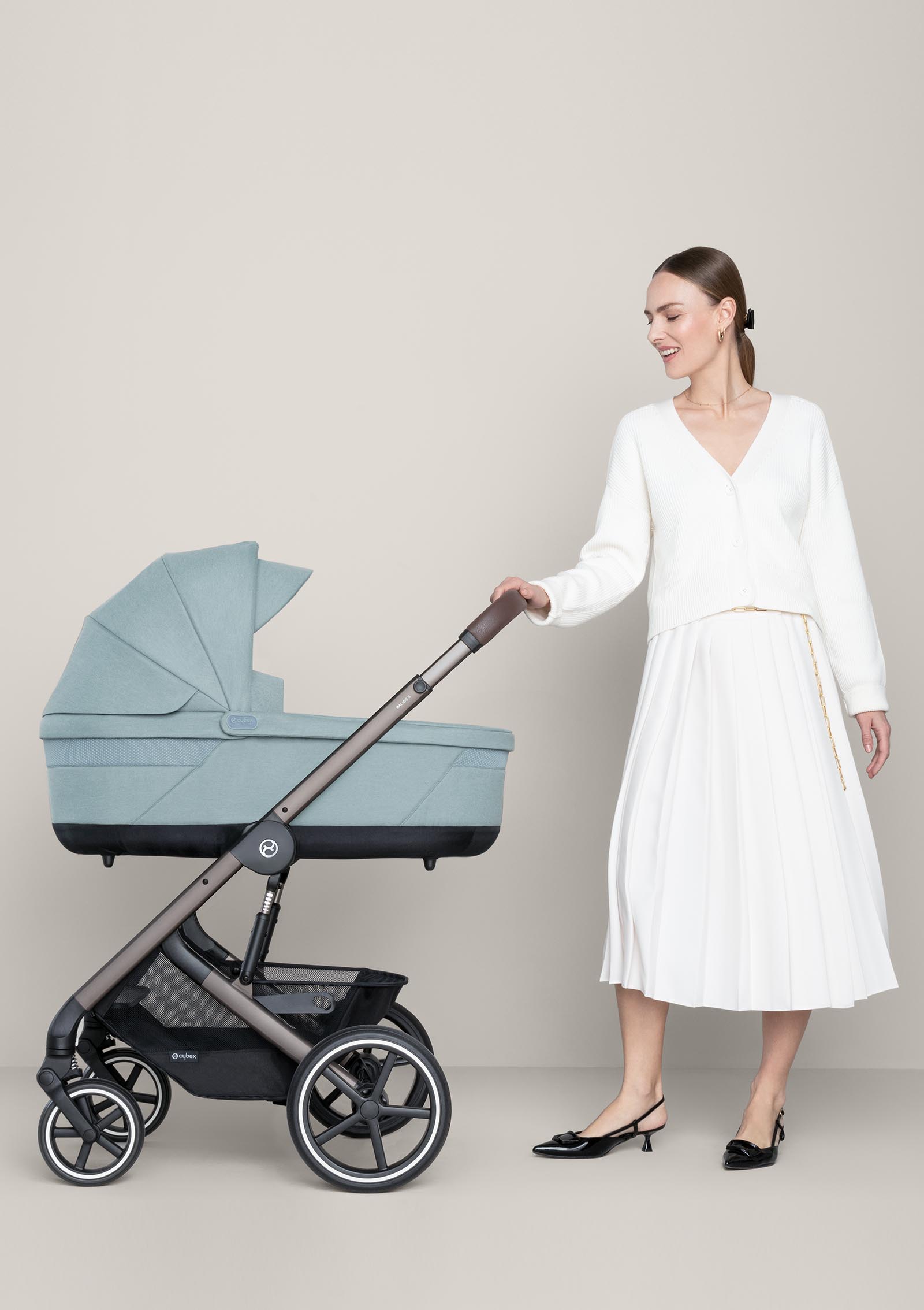 Cybex Gold Babywanne Cot S Lux Sky Blue