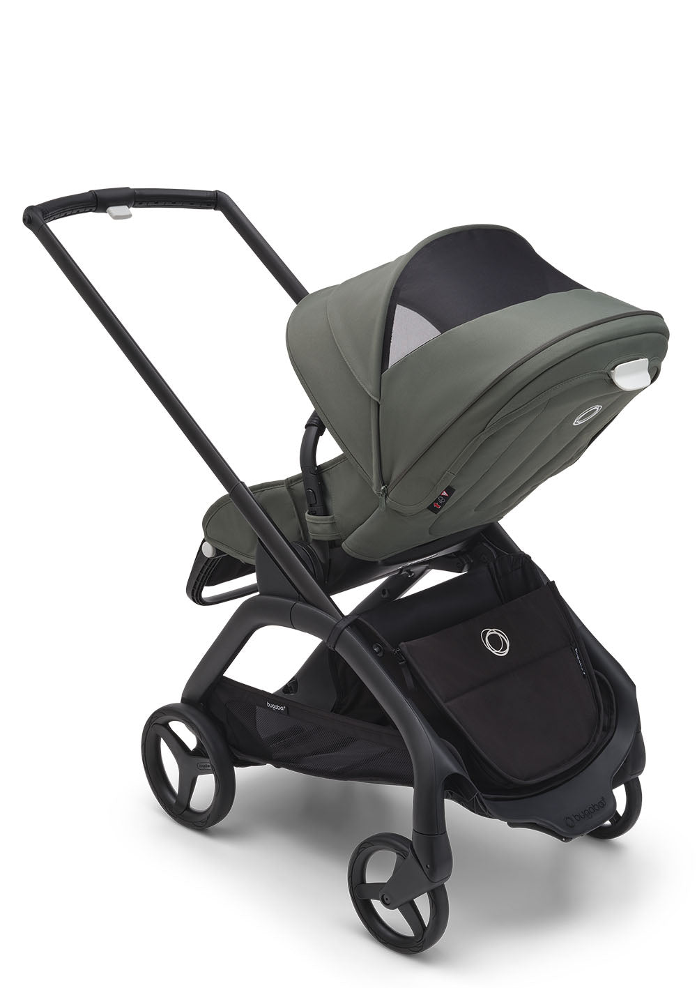 Bugaboo Dragonfly Kinderwagen Schwarz / Waldgrün-Waldgrün