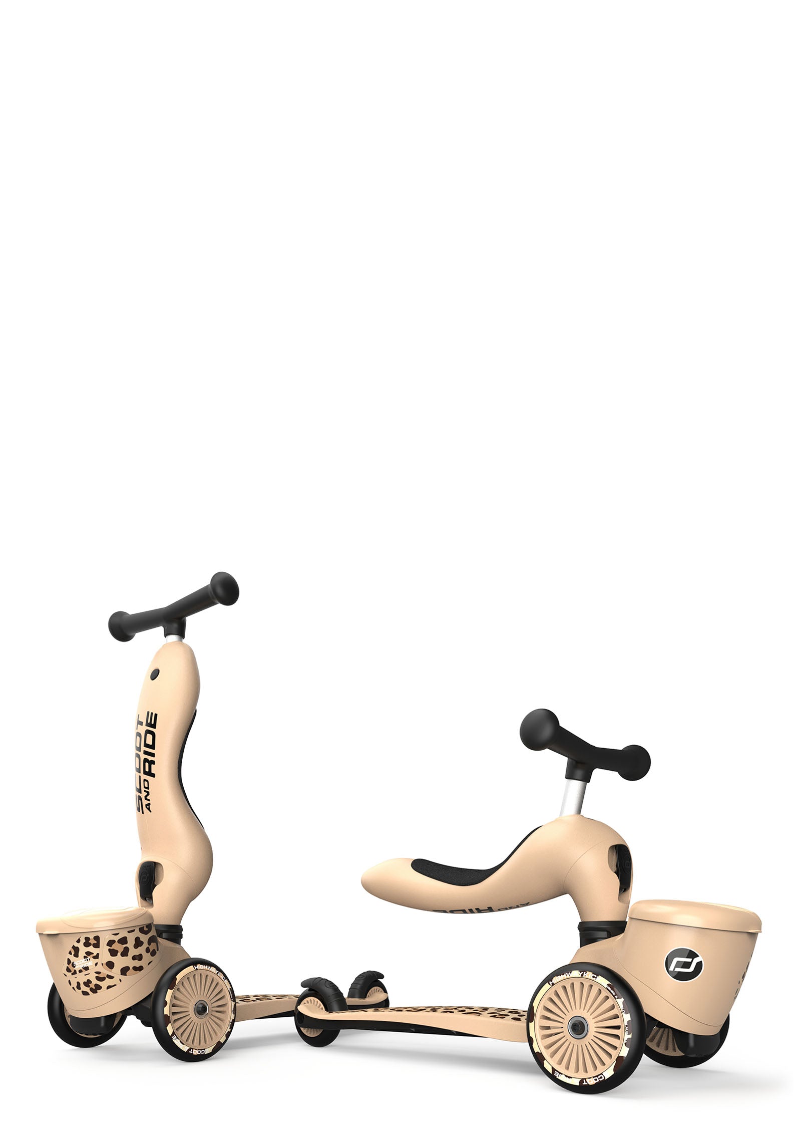 Scoot and Ride 2in1 Kickboard 'Highway Kick 1 Lifestyle' Leopard