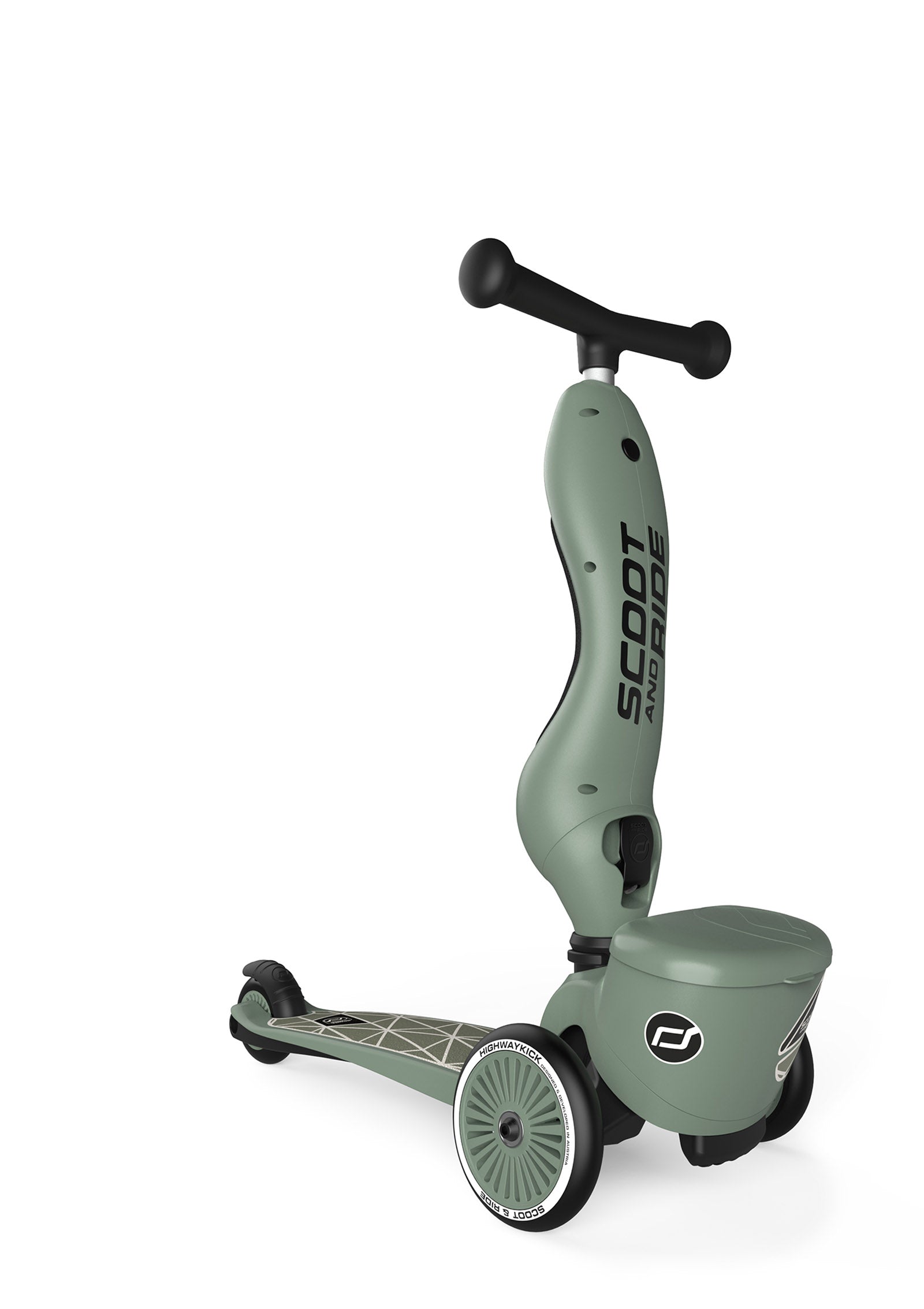 Scoot and Ride 2in1 Kickboard 'Highway Kick 1 Lifestyle' Green Lines