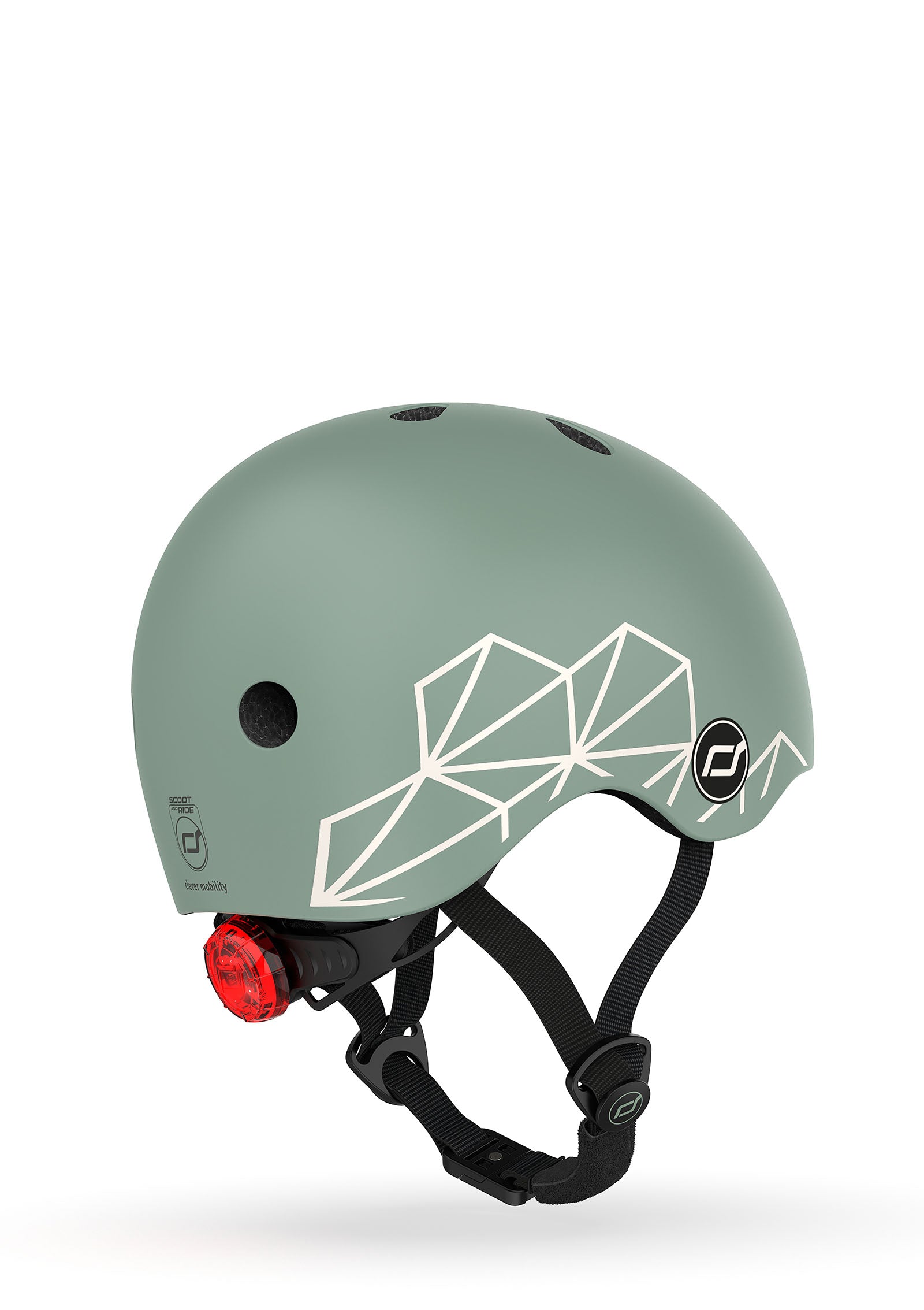 Scoot and Ride Helm Graphics Green Lines