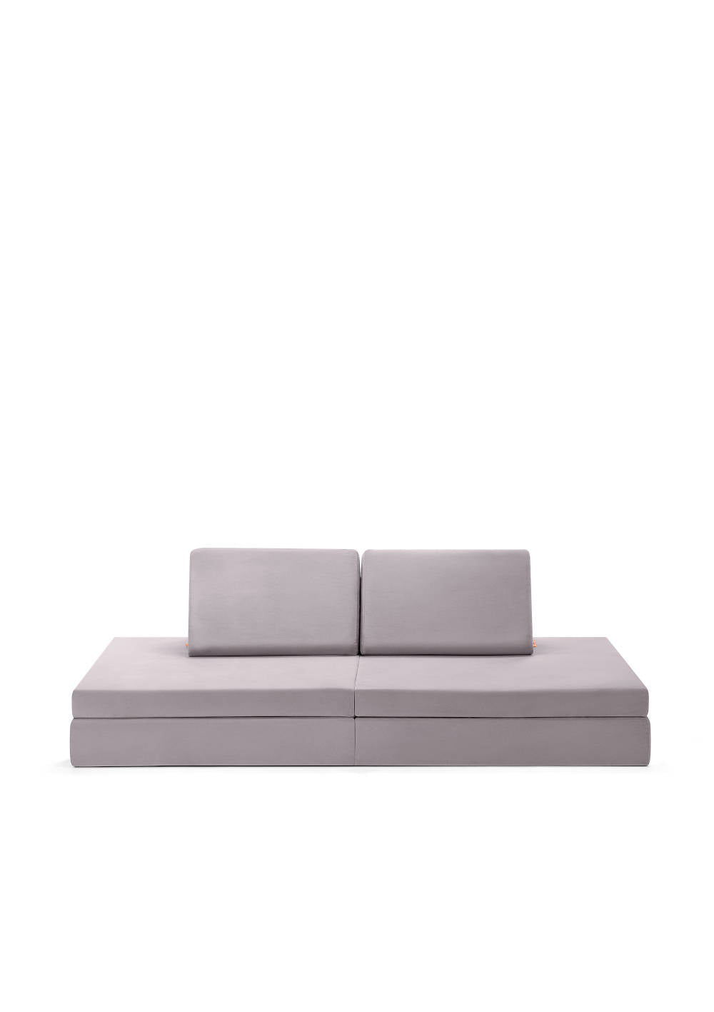 Spielsofa Velours Mond Grau