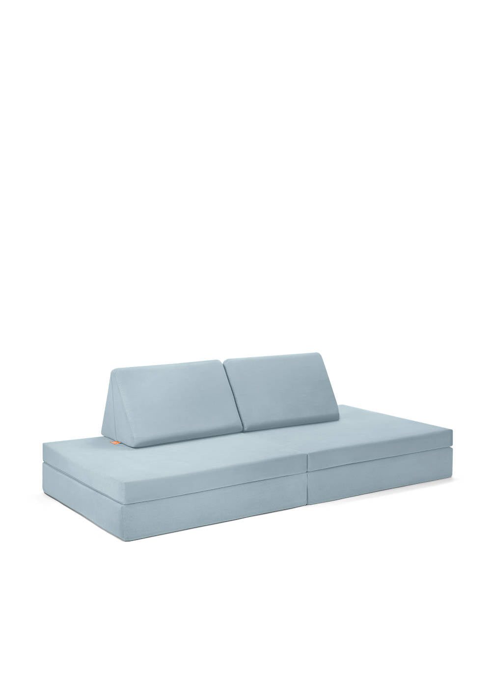 Spielsofa Velours Arktis Blau