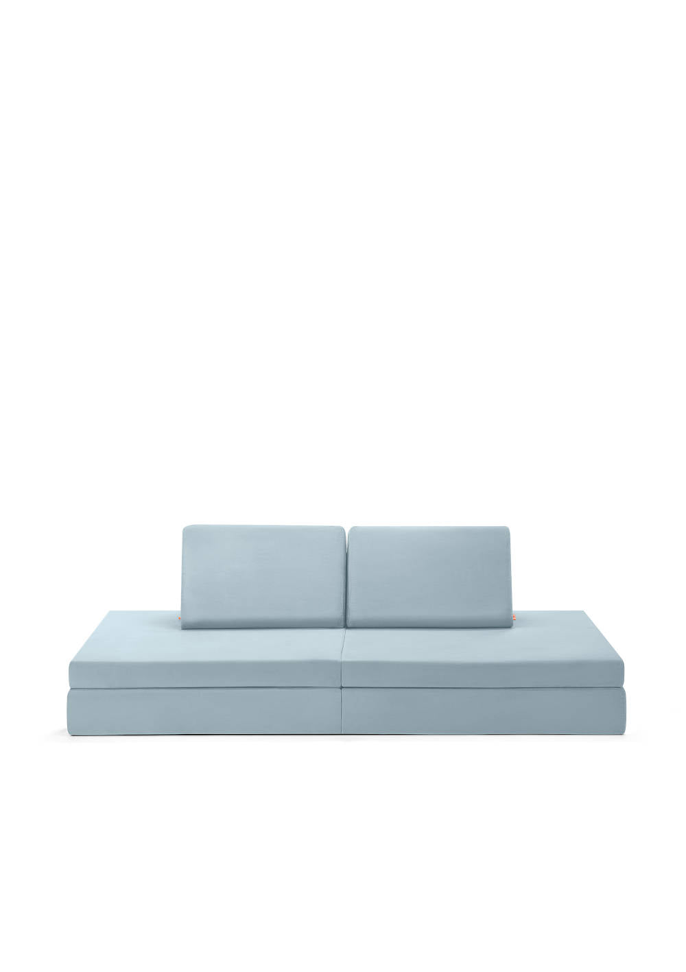 Spielsofa Velours Arktis Blau