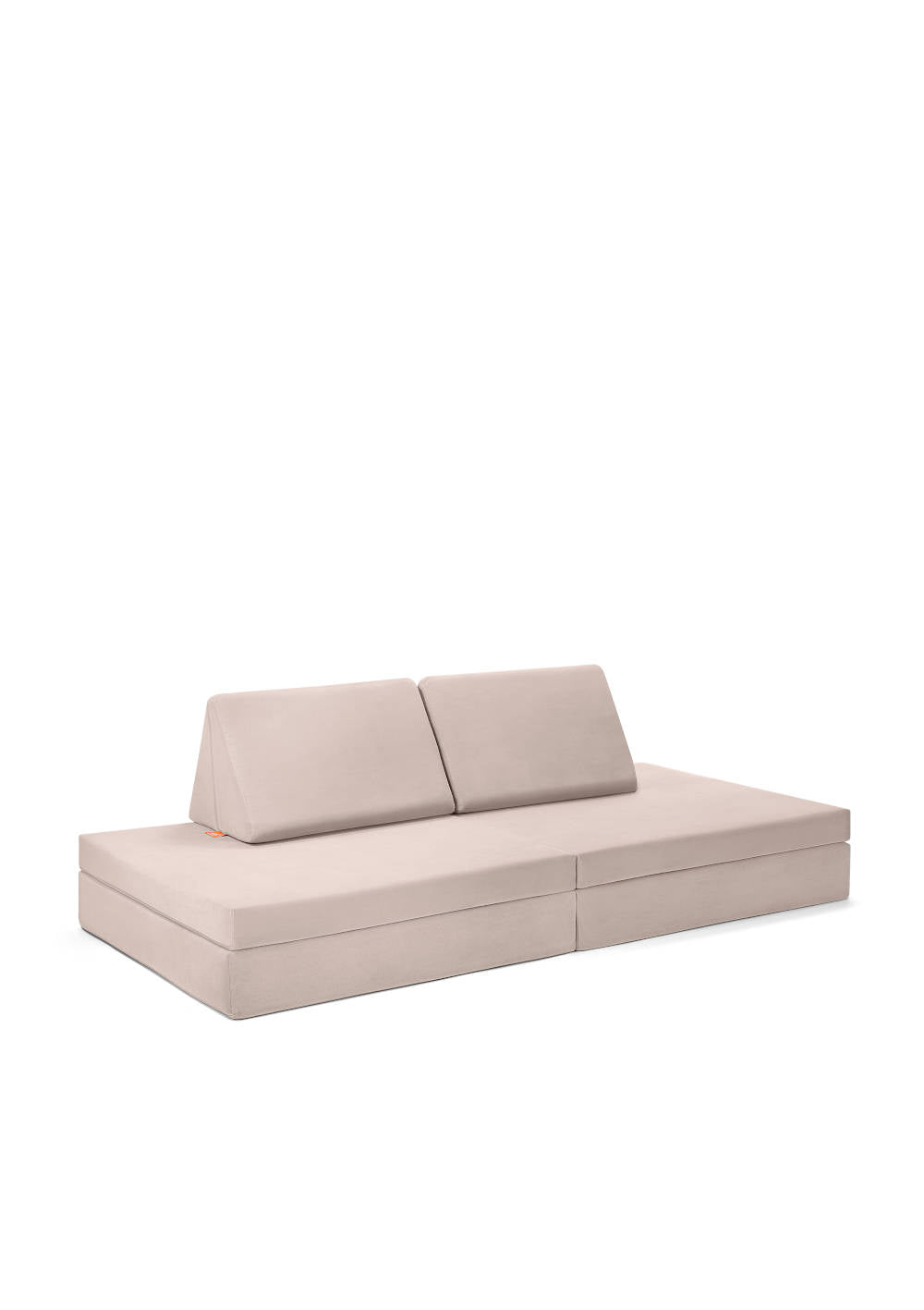 Spielsofa Velours Marshmallow Beige