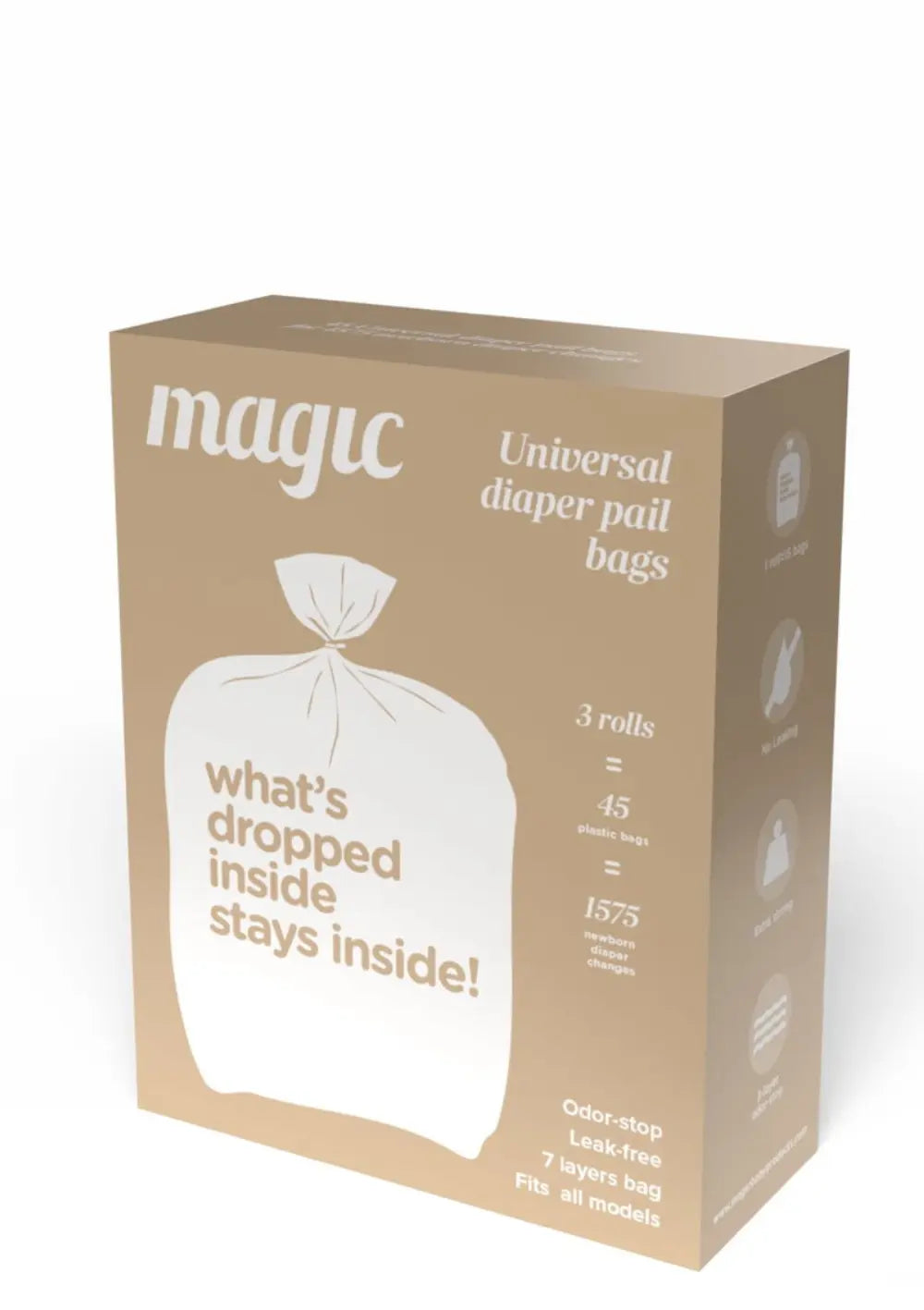 Magic Beutel Windeleimer 'Majestic' 3er-Pack
