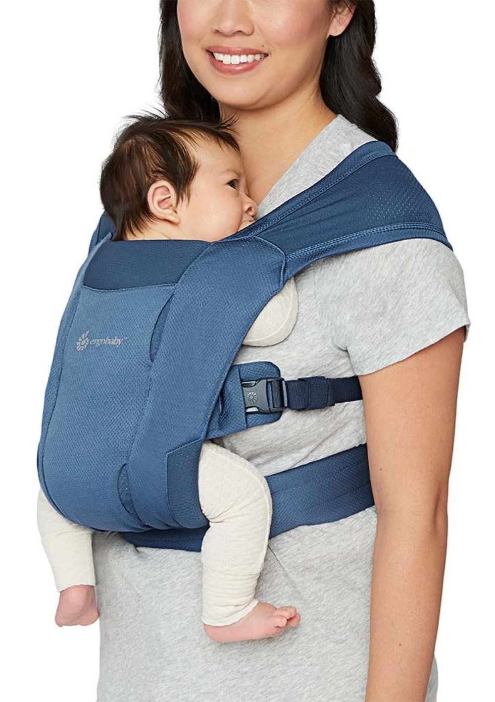 Ergobaby Embrace Neugeborenentrage Soft Air Mesh Blue