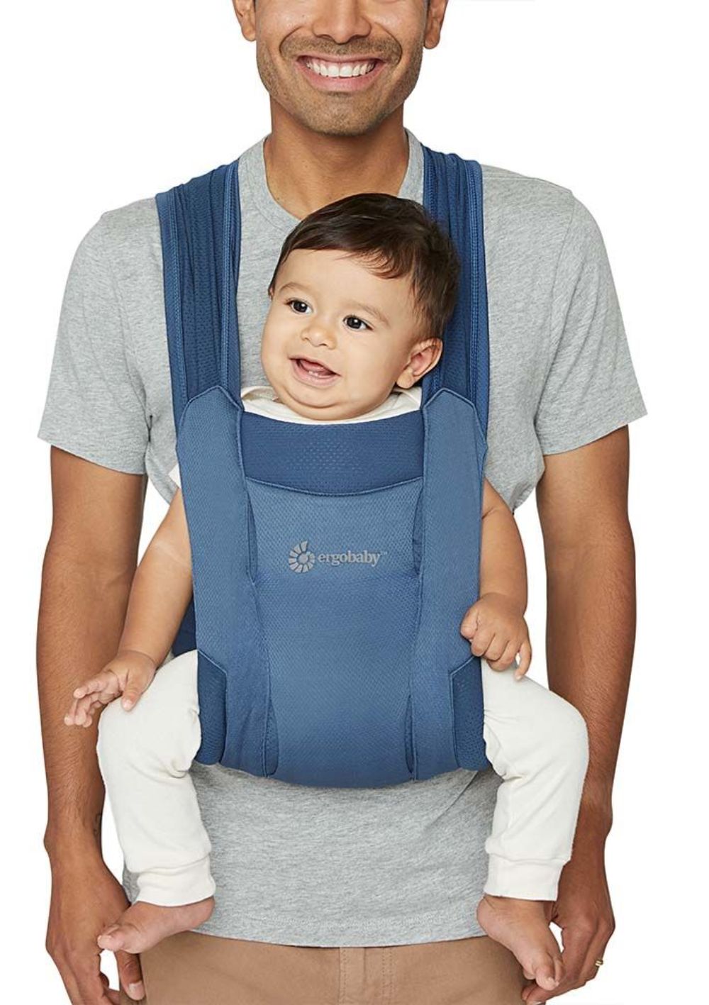 Ergobaby Embrace Neugeborenentrage Soft Air Mesh Blue