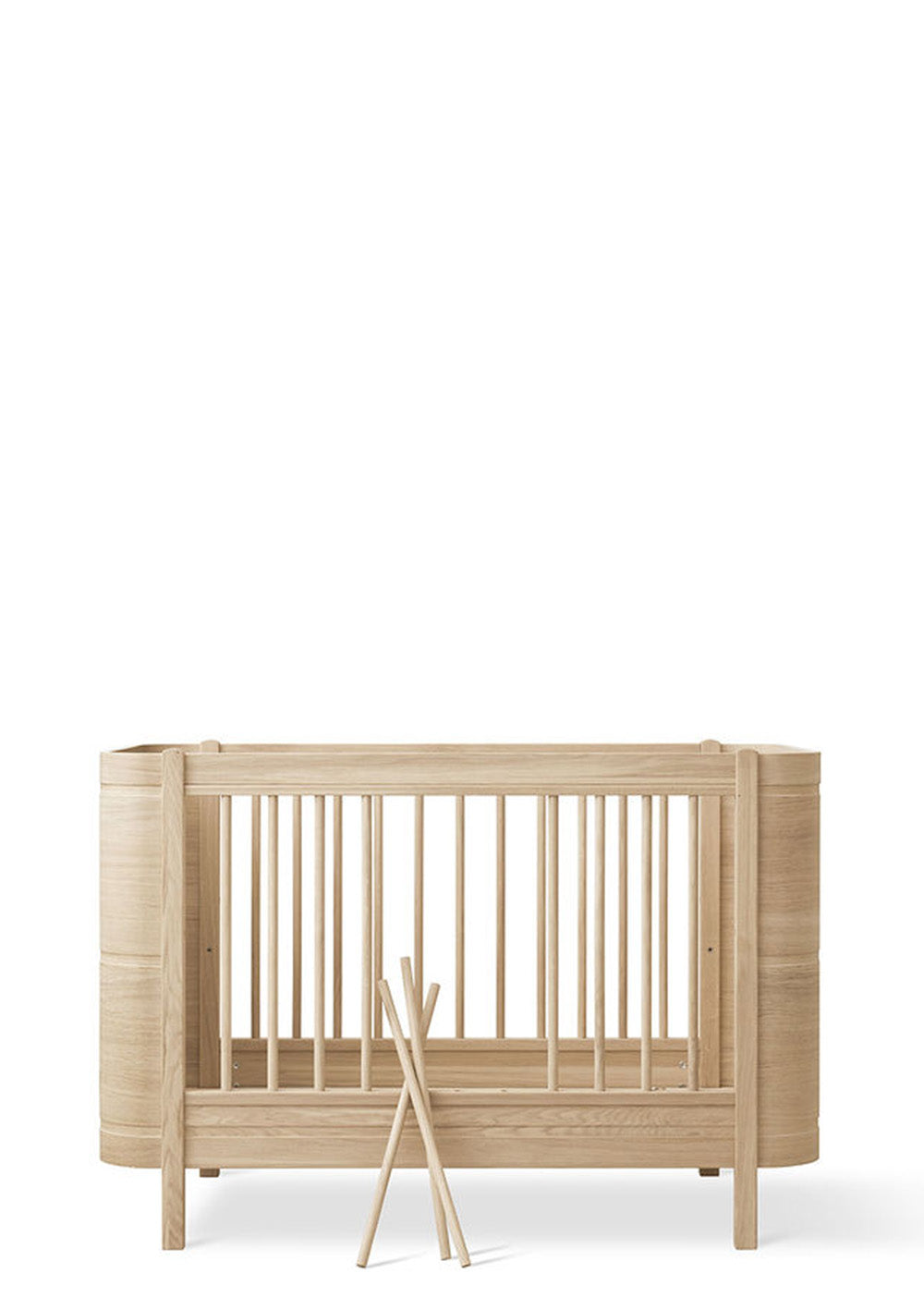 'Wood' Mini+ Babybett Eiche