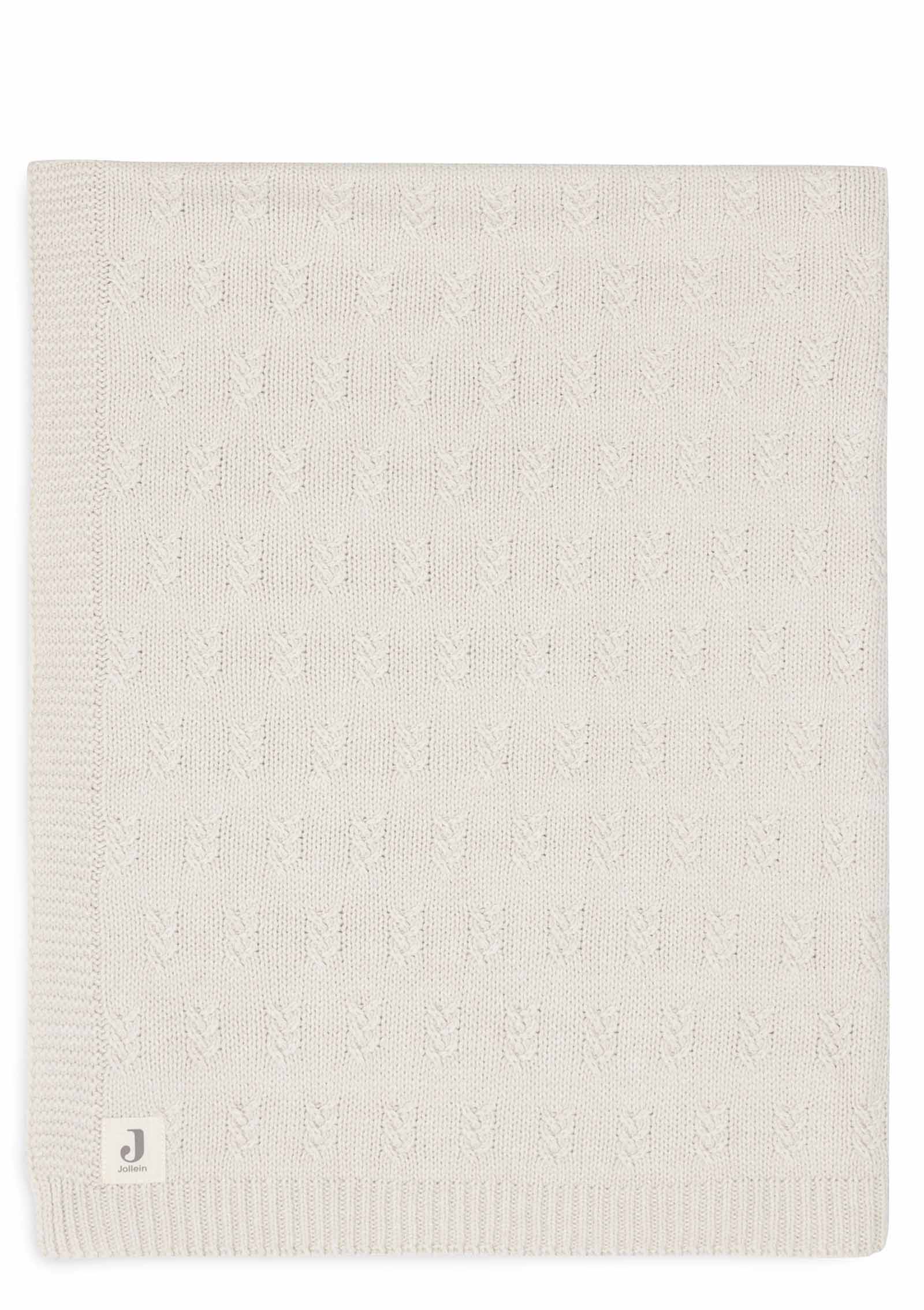 Jollein Decke Wiege 'Grain Knit' Oatmeal
