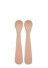 2er-Set Silikon Löffel Pale Pink