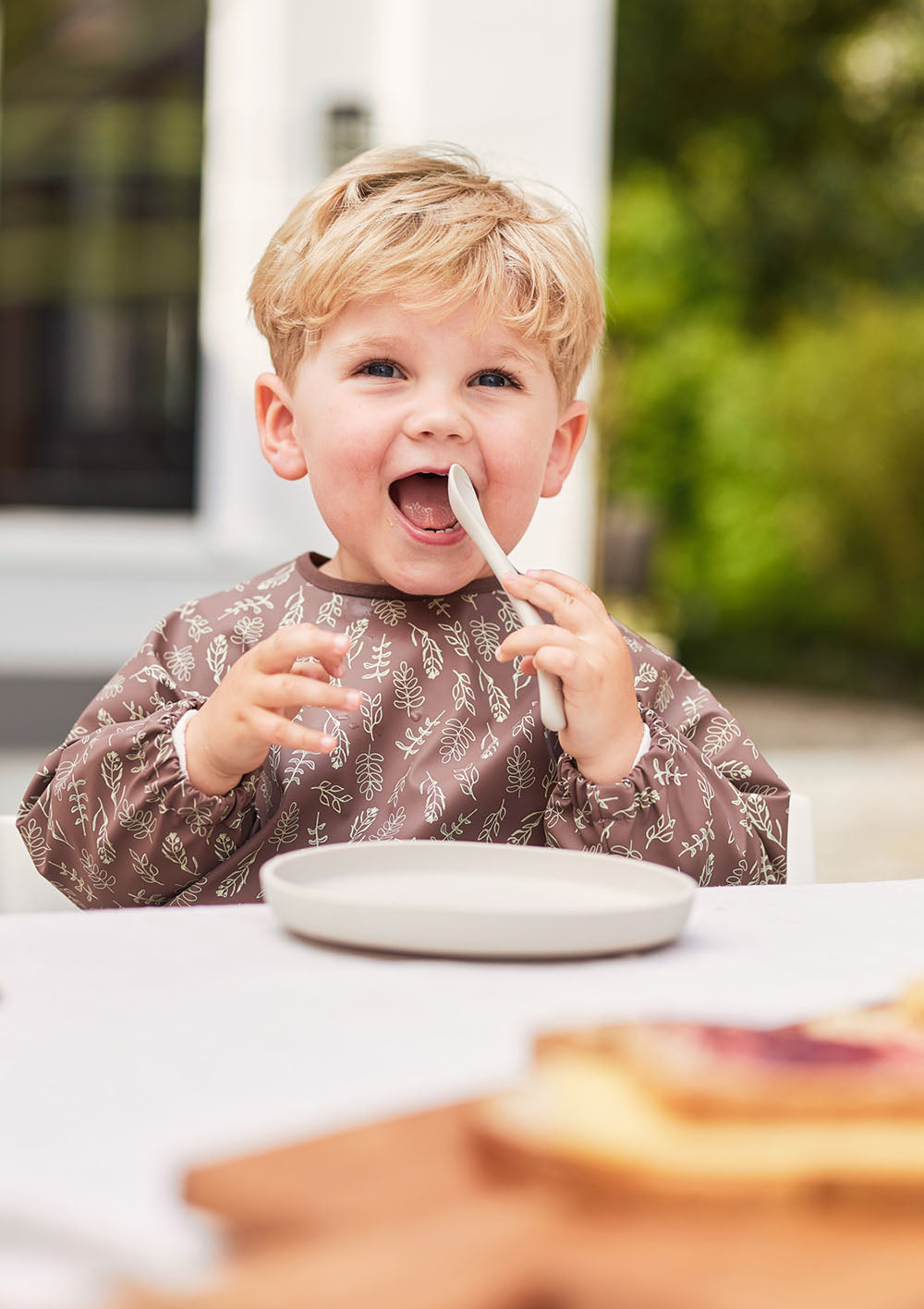 Jollein 2er-Set Löffel aus Silikon Nougat