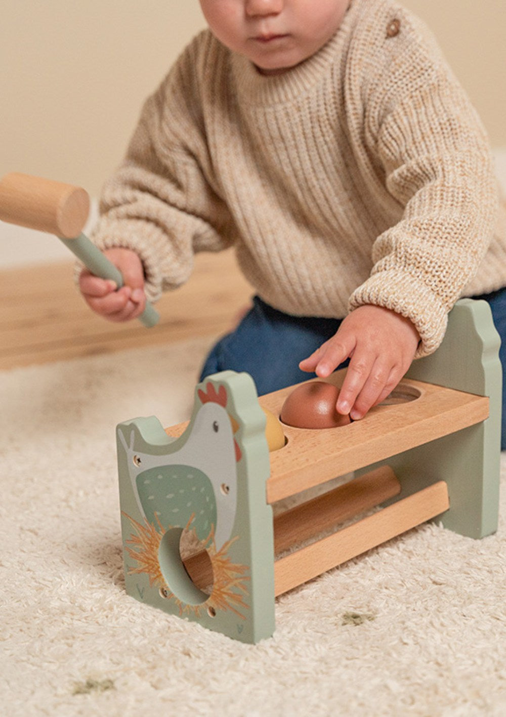 Little Dutch Hammerbank mit rollenden Kugeln 'Little Farm'