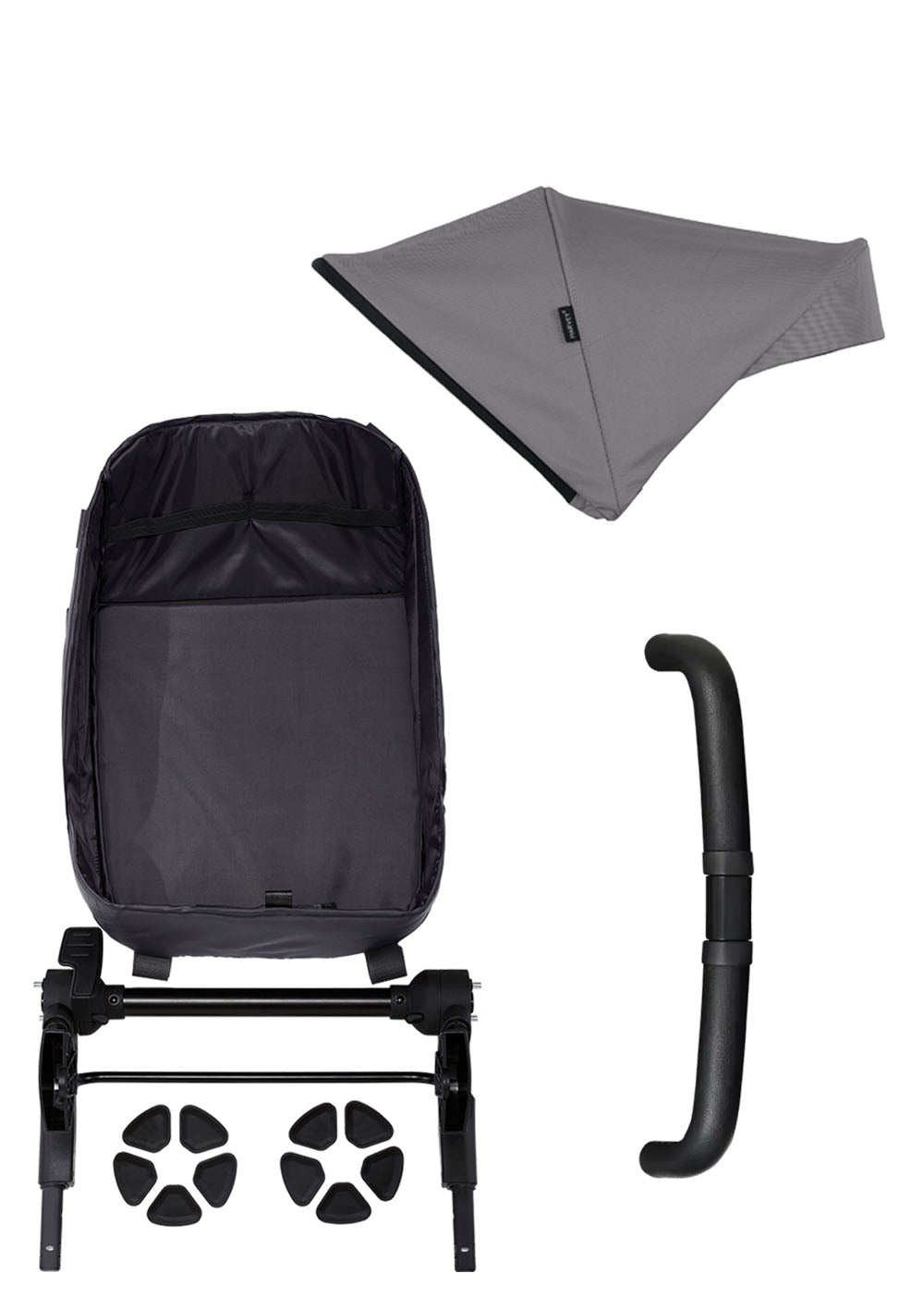 Easywalker Harvey⁵ Geschwisterpaket Pebble Grey