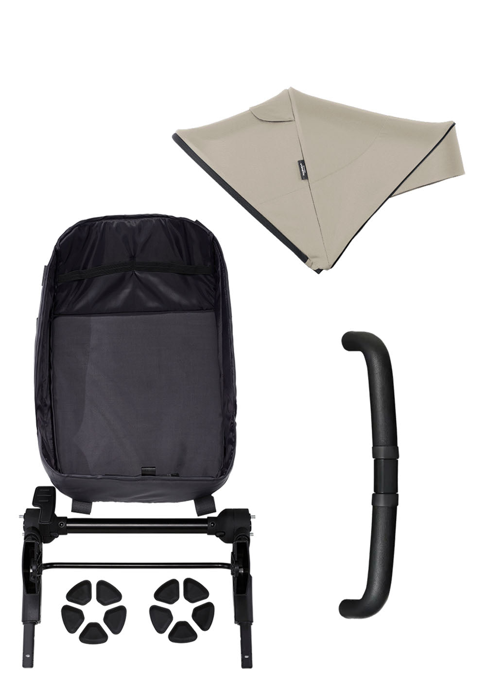 Easywalker Harvey5 Premium Geschwisterpaket Pearl Taupe