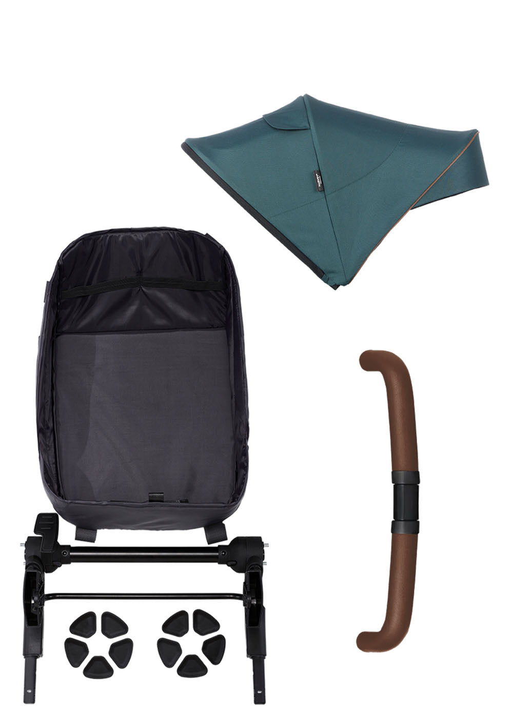 Easywalker Harvey5 Premium Geschwisterpaket Jade Green