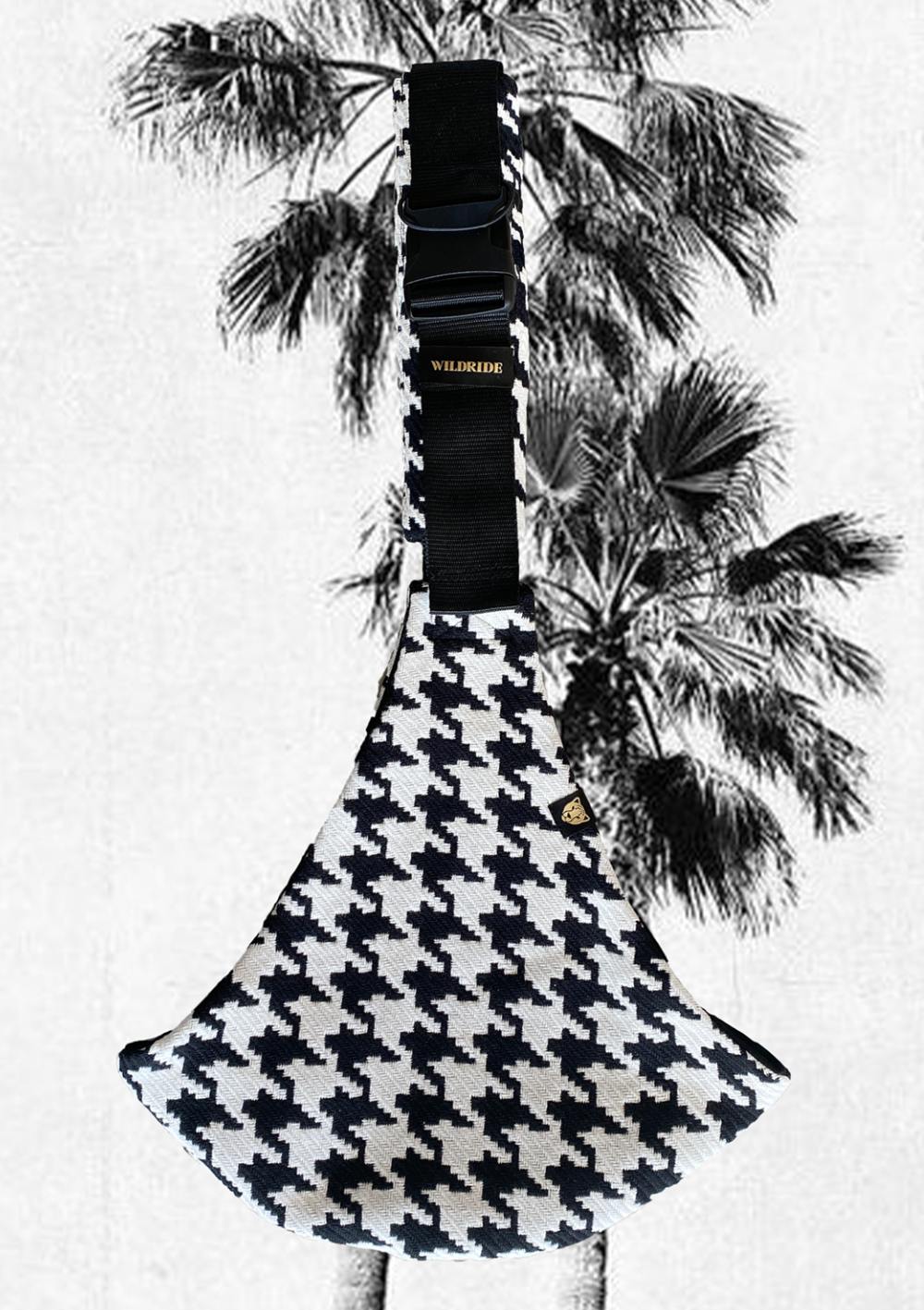 Wildride Premium Kindertrage Jacquard Hahnentritt