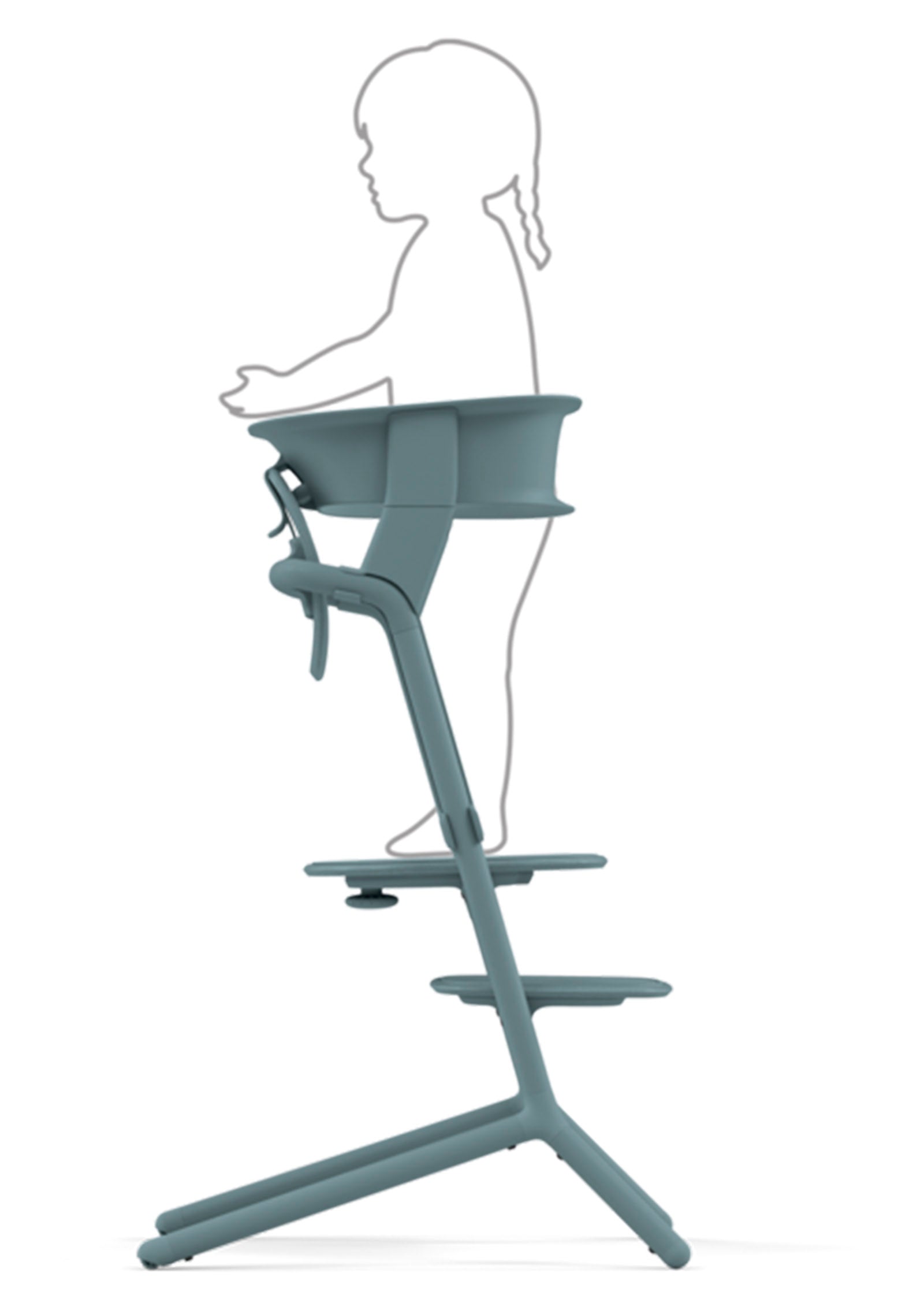 Umbau-Set zum Lernturm 'Lemo' Stone Blue