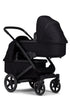 Zwillingskinderwagen-Set 'Geo3' Twin Space Black