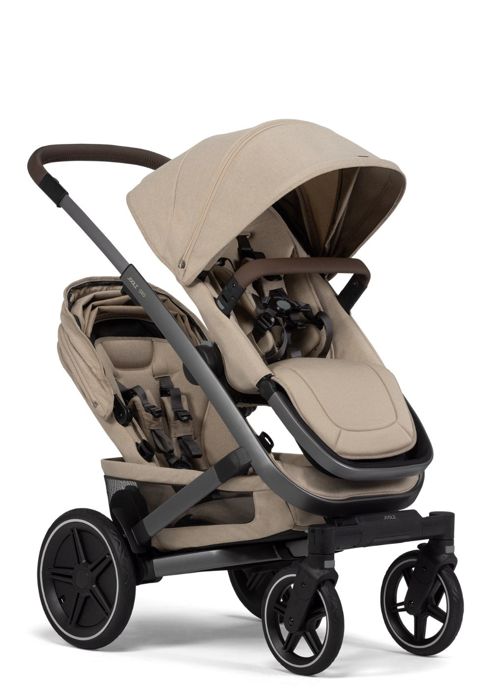 Joolz Geo3 Twin Zwillingskinderwagen-Set Sandy Taupe