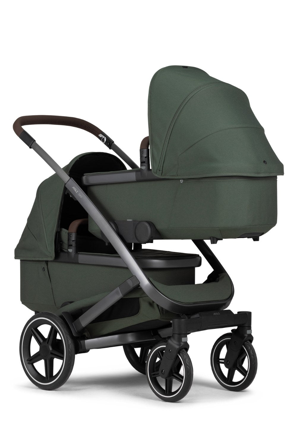 Joolz Geo3 Twin Zwillingskinderwagen-Set Forest Green