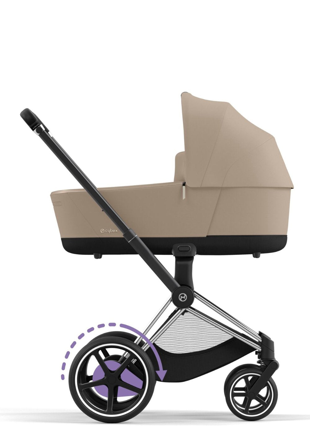 Cybex e-Priam Kinderwagen-Set 'Comfort' Cozy Beige