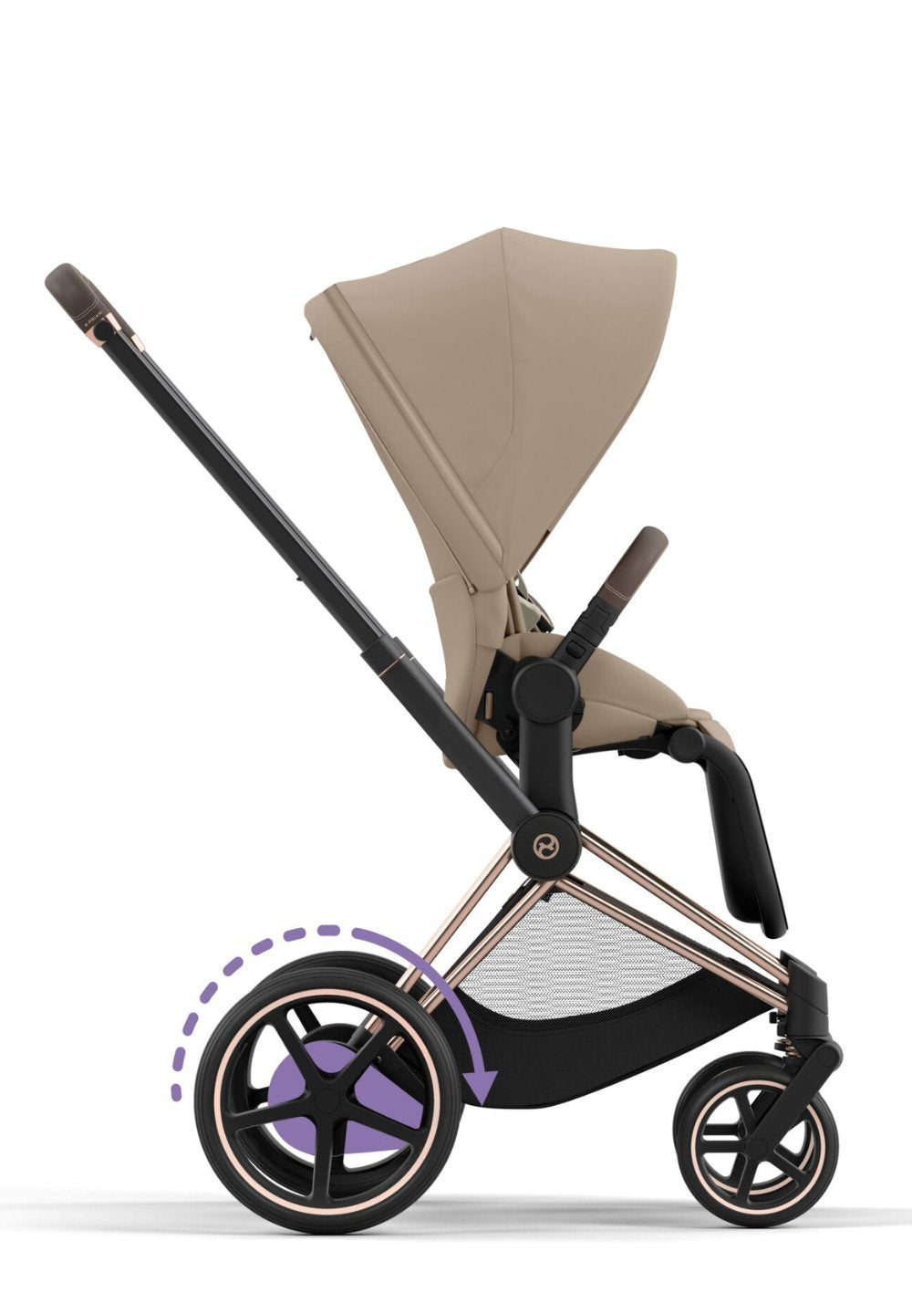 Cybex e-Priam Kinderwagen-Set 'Comfort' Cozy Beige