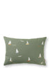 Besticktes Kissen 'Cinna' Sailboats