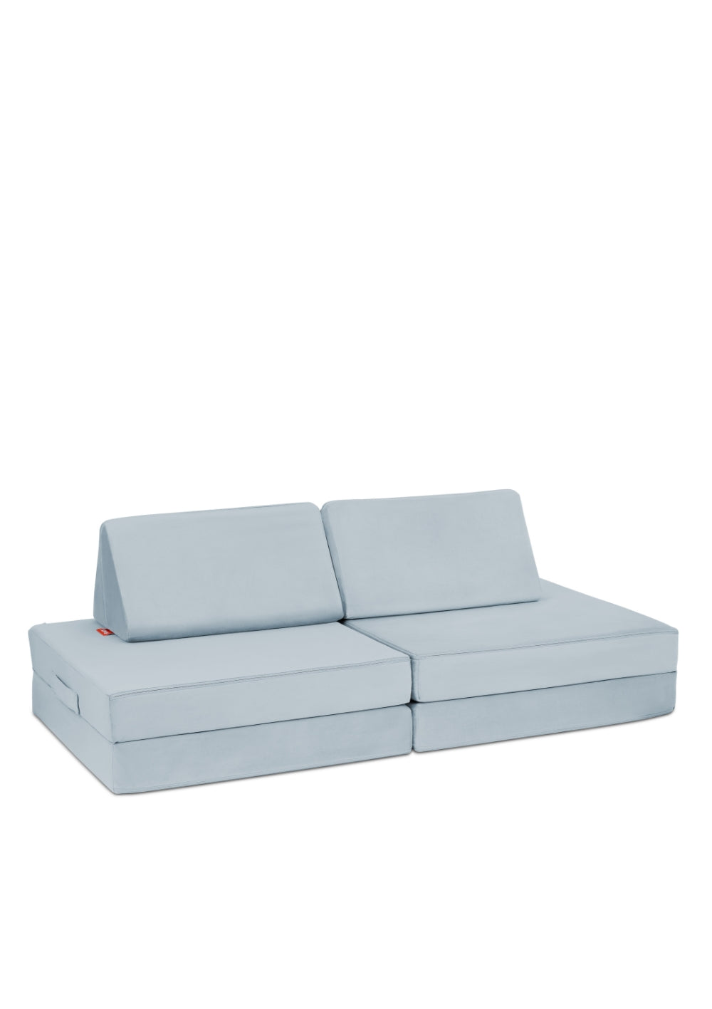 Funzy Mini Spielsofa Velours Arktis Blau