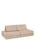 Mini Spielsofa Velours Erdnuss Beige