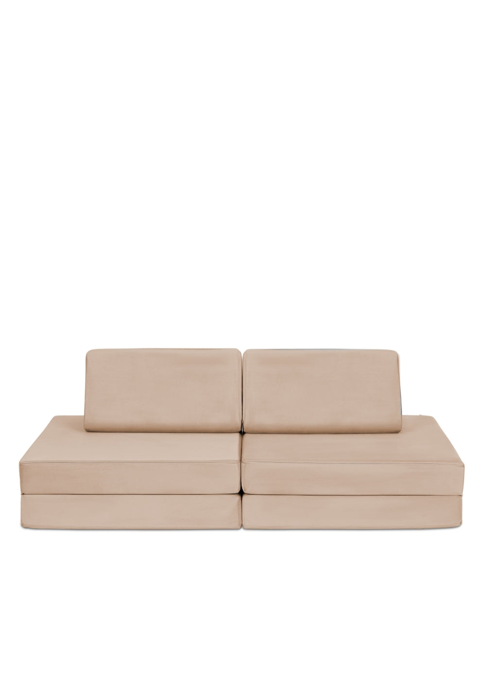 Funzy Mini Spielsofa Velours Erdnuss Beige