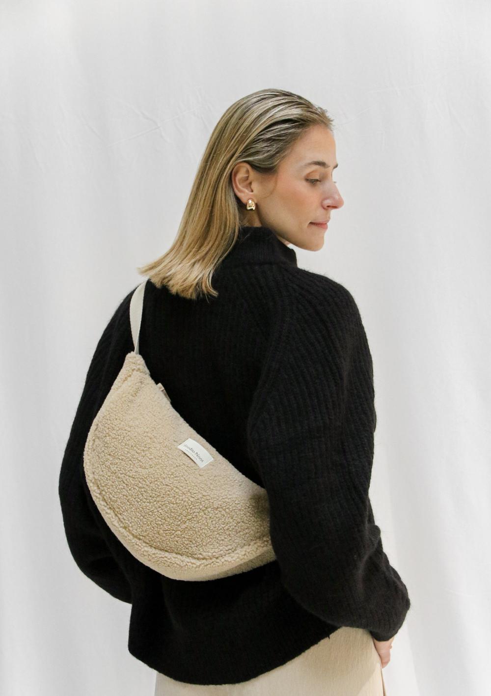 Studio Noos Umhängetasche 'Teddy Fanny Pack' Ecru