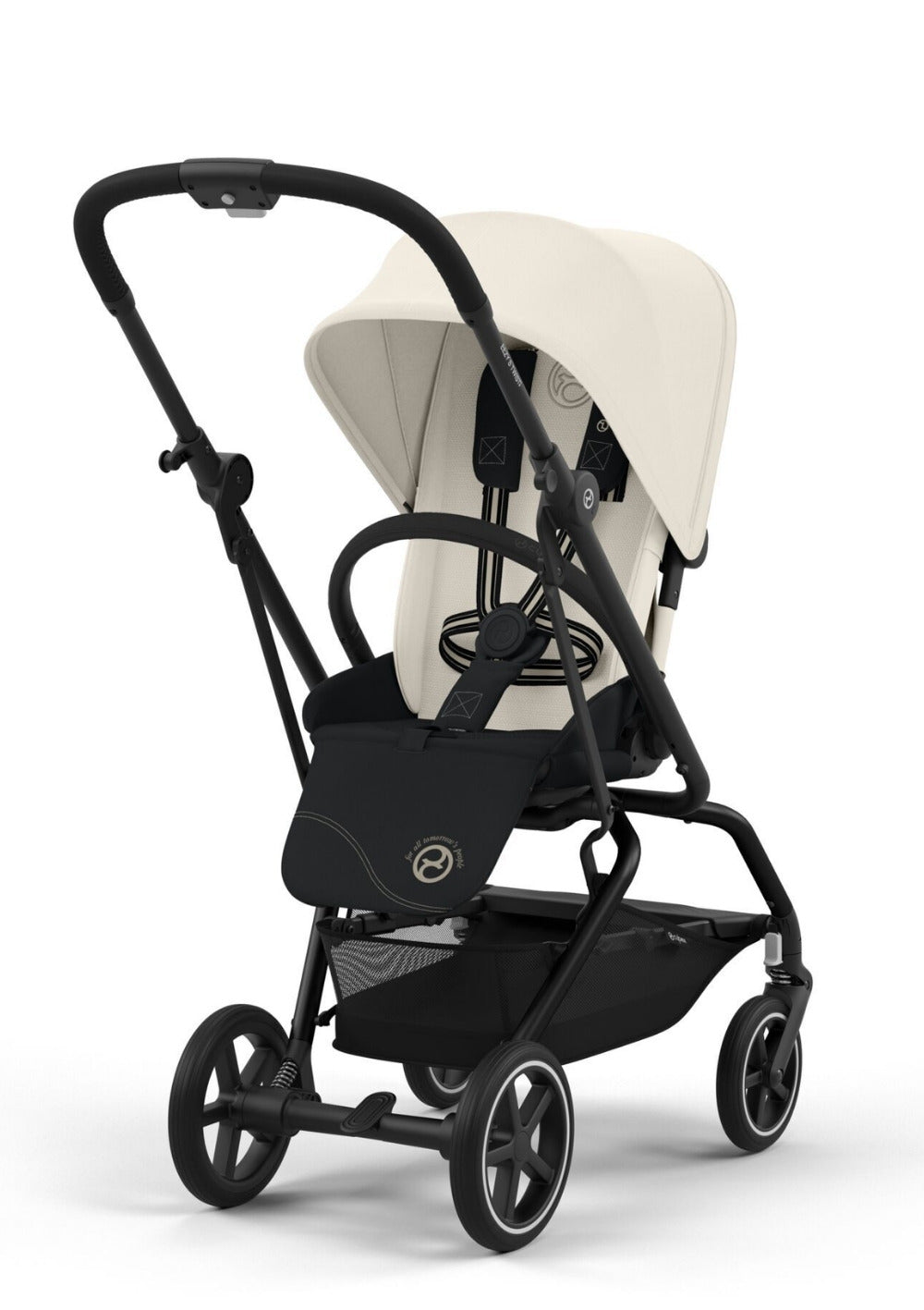 Cybex Eezy S Twist+2 Black/Canvas White