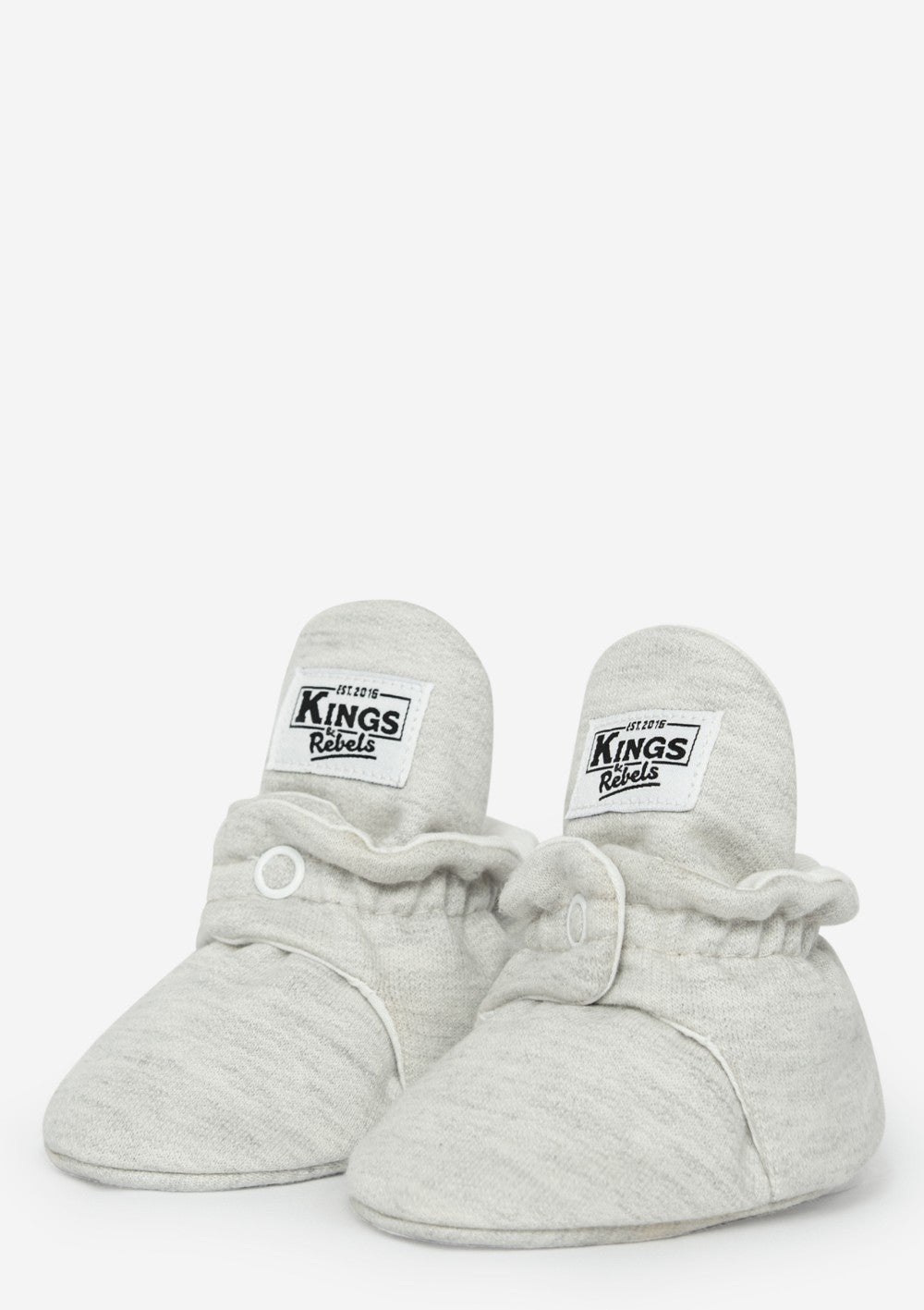 Kings & Rebels Kings & Rebels Booties Cotton Light Grey