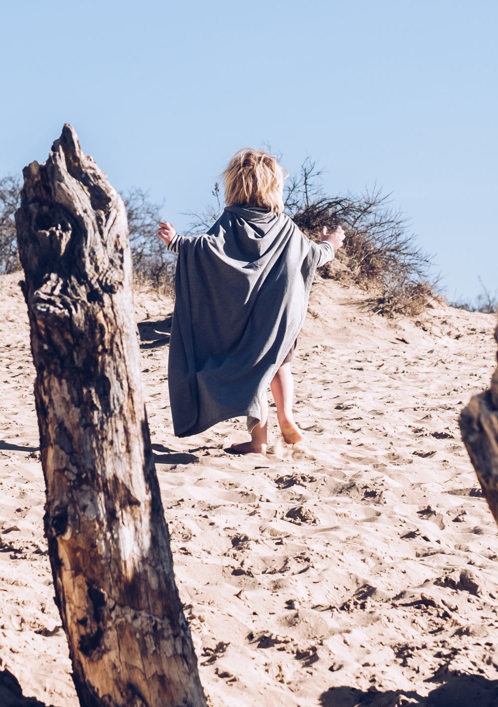 Cloby Multifunktionale UV-Decke UPF 50+ Stone Grey