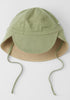 Wendbarer Sonnenhut UPF 50+ Olive Green/Sandy Beach