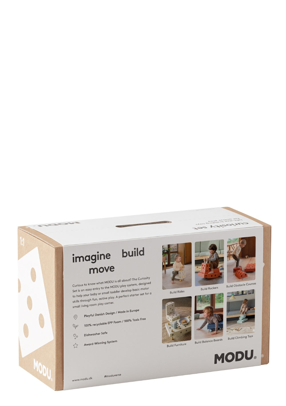 MODU Bauspielzeug 'Curiosity-Set' 14-teilig Sand Grey / Honey Yellow