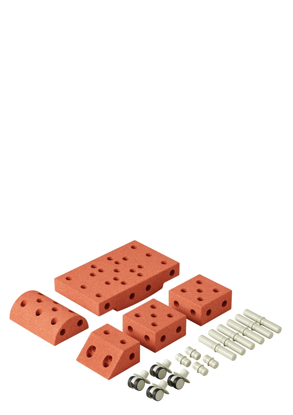 MODU Bauspielzeug 'Explorer-Set' 20-teilig Burnt Orange / Dusty Green