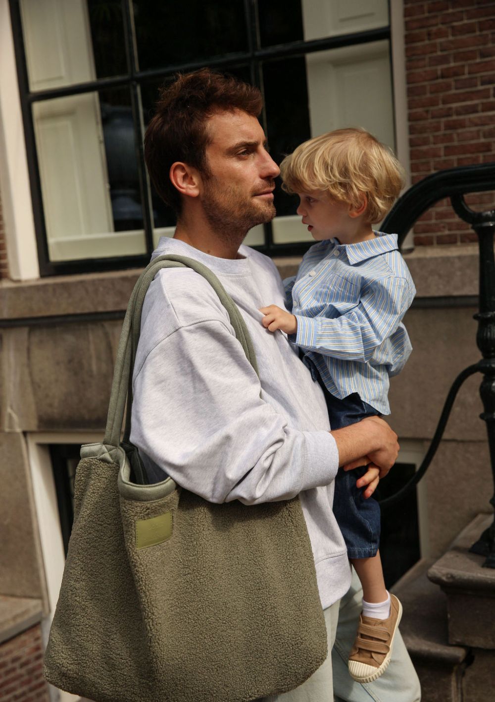 Joolz 'Teddy Mom-Bag' Sage Green by Studio Noos