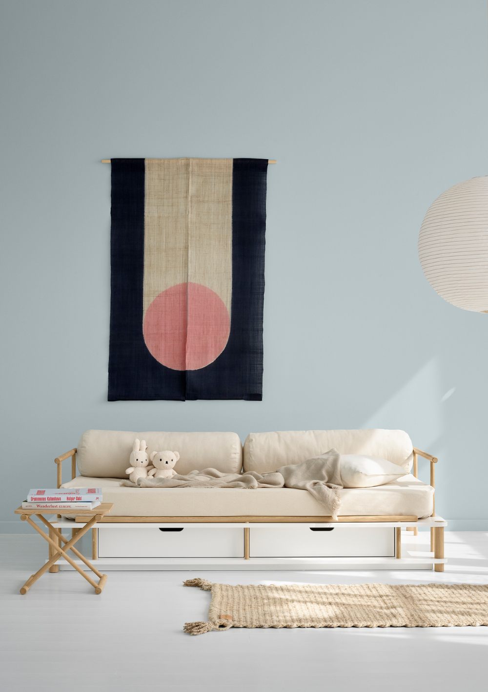 Oliver Furniture 'Camp Nomad' Bettsofa Weiß/Eiche 180 x 90 cm