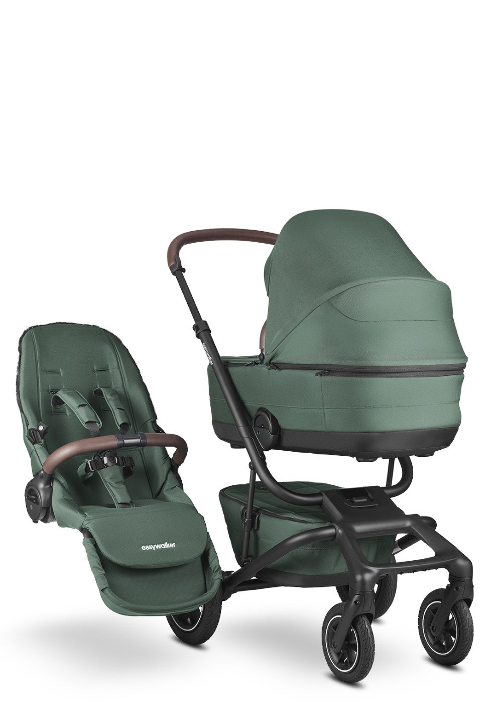 Easywalker Jimmey Explore Kinderwagen-Set Pine Green