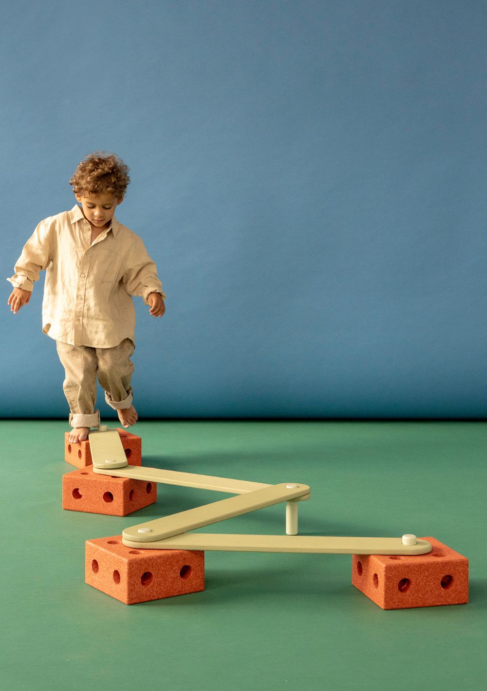 MODU Balance Track-Set 17-teilig Burnt Orange / Dusty Green