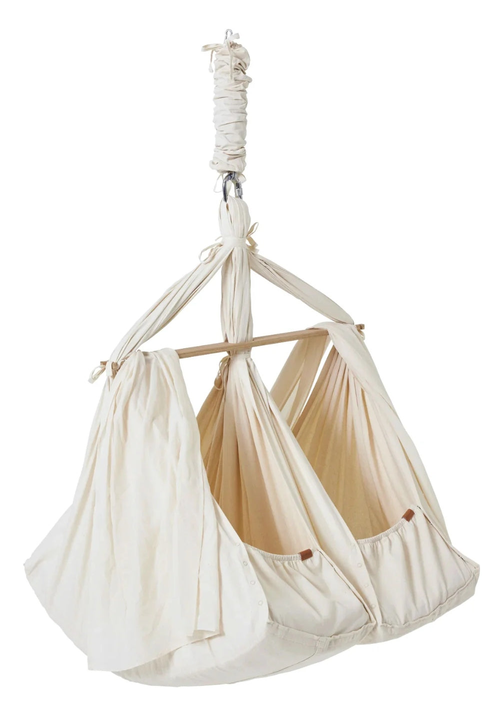 Membantu Federwiege Premium für Zwillinge Natur