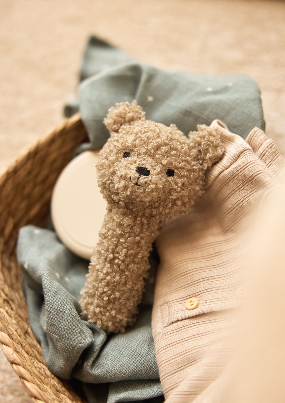 Jollein Rassel 'Teddy Bear' Olive Green