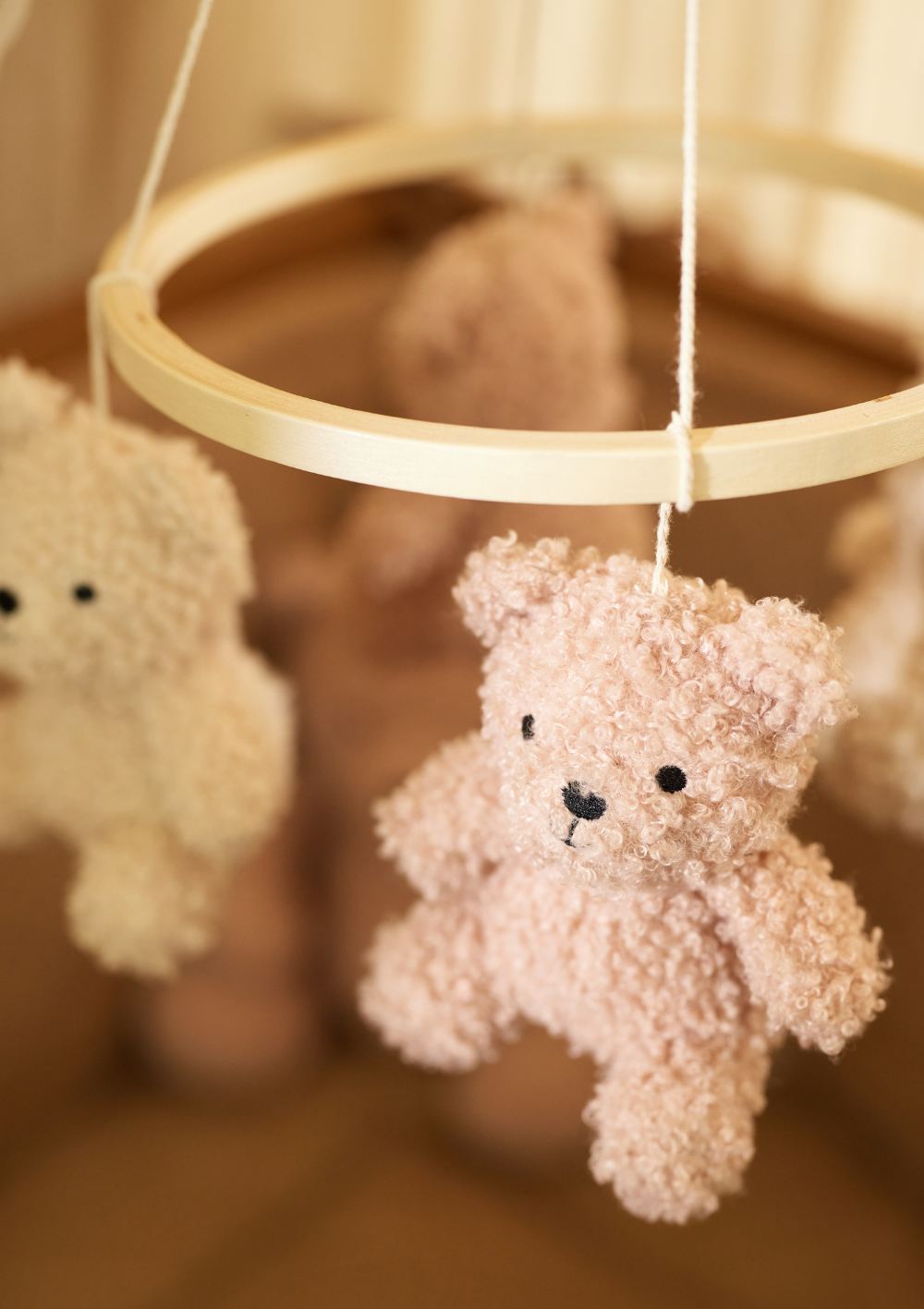 Jollein Baby Mobile 'Teddy Bear' Wild Rose