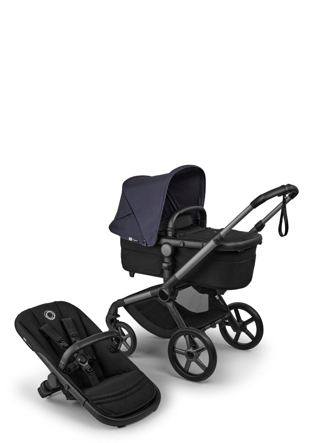 Kinderwagen-Set 'Fox 5 Renew – designed by you' Graphit / Heritage-Schwarz