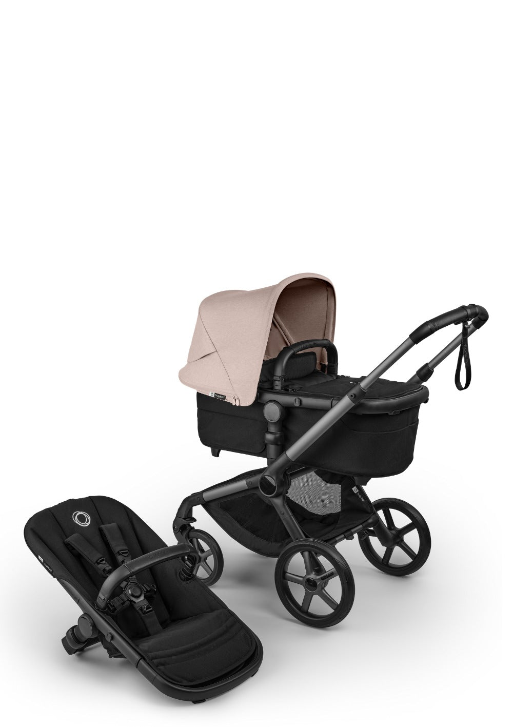 Kinderwagen-Set 'Fox 5 Renew – designed by you' Graphit / Heritage-Schwarz